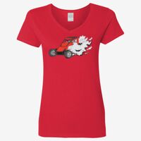 Ladies' Heavy Cotton™ V-Neck T-Shirt Thumbnail