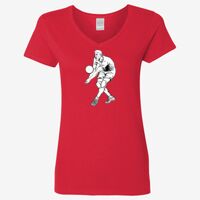 Ladies' Heavy Cotton™ V-Neck T-Shirt Thumbnail