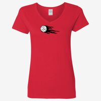 Ladies' Heavy Cotton™ V-Neck T-Shirt Thumbnail