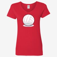 Ladies' Heavy Cotton™ V-Neck T-Shirt Thumbnail