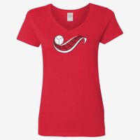 Ladies' Heavy Cotton™ V-Neck T-Shirt Thumbnail