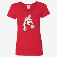 Ladies' Heavy Cotton™ V-Neck T-Shirt Thumbnail