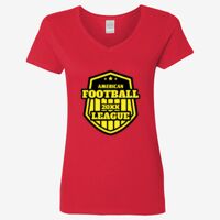 Ladies' Heavy Cotton™ V-Neck T-Shirt Thumbnail