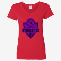 Ladies' Heavy Cotton™ V-Neck T-Shirt Thumbnail