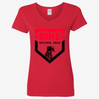 Ladies' Heavy Cotton™ V-Neck T-Shirt Thumbnail